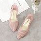 Fashion Sandals Female Summer Hollow Slope with Breathable Soft Bottom Plastic Sandals Travel Non-slip All-match Fairy Shoes