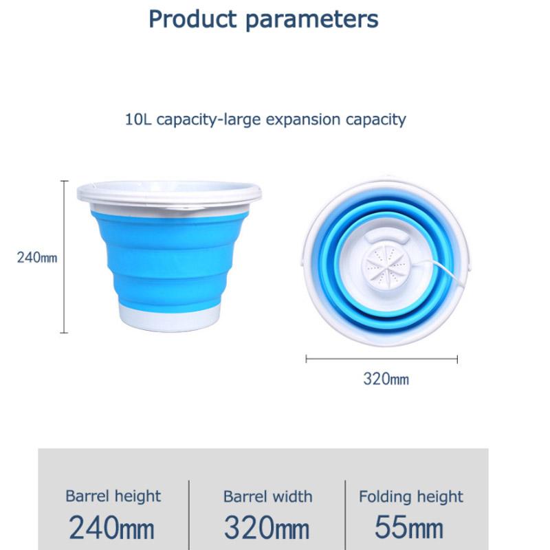 Turbo Washing Folding Washing Machine Portable Dehydrating Mini Household Small Baby Dormitory Underwear Washing Socks Artifact