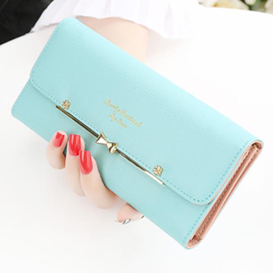Women's Long Wallet Women Trendy Women Butterfly Tie Student Handbag Mobile Bag Trend