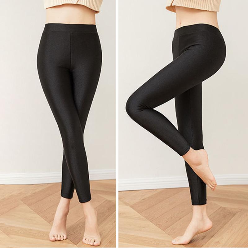 Women Thermal Underwear Women Winter Plus Velvet Thicken Tight Pants Autumn Spring High Elasticity Slim Leg Comfortable Breathable Wearable Versatile