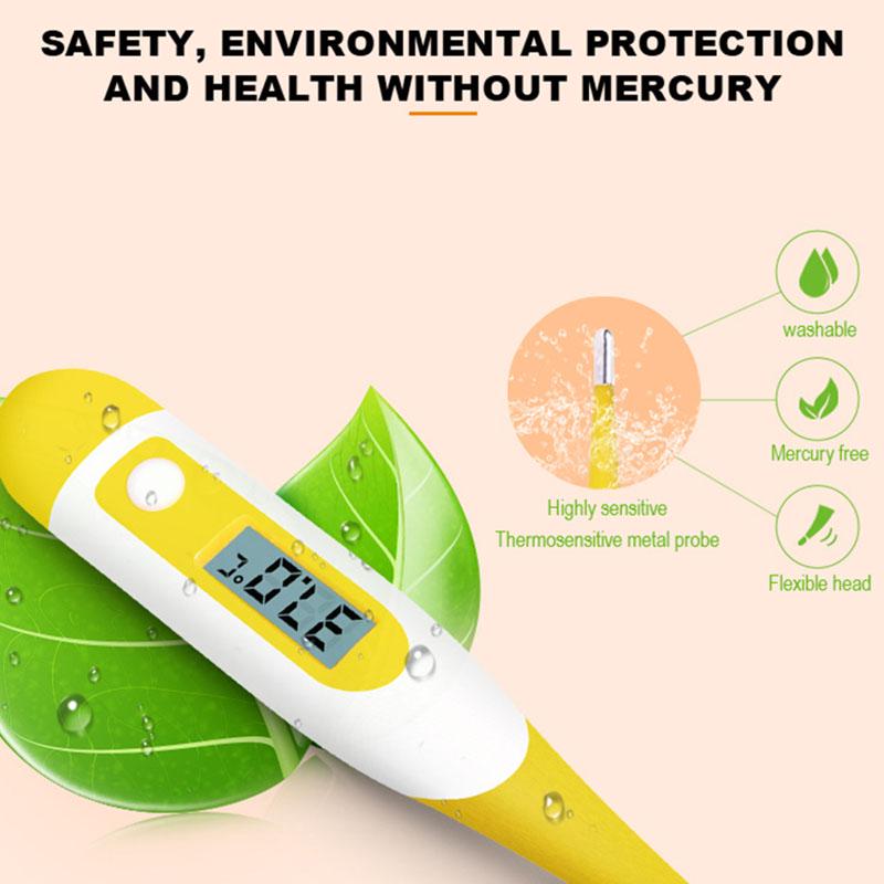 Soft Head Thermometer Digital Baby Adult Medical Thermometre Body Fever Temperature Measuring Tools