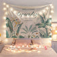Home Bedroom Background Cloth Hanging Cloth Tapestry Hanging Wall Nordic Style Simple Plant Anchor Photo Cloth Background Net Red Wall Cloth