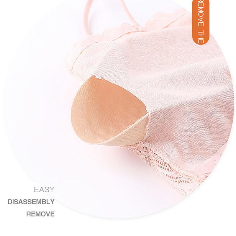 Line Around Lace Suspender Wrapped Chest Bra Beautiful Back Backing Breast Pad Anti Light No Steel Ring Underwear Bra
