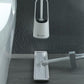 Silicone Toilet Brush with Cleaning Tube No Dead Corners Wash Toilet Set Household Floor Cleaning Bathroom Accessories