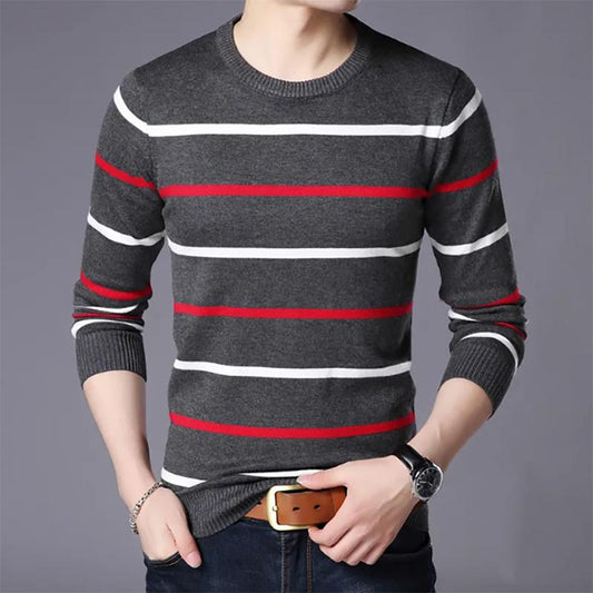 Autumn Sweater Thin Men's Long-sleeved Round Neck Pure Cotton Trend Youth Round Neck Long-sleeved Sweatshirts