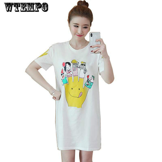 Brand Summer Large Size  Dress Ladies Casual Loose Dress