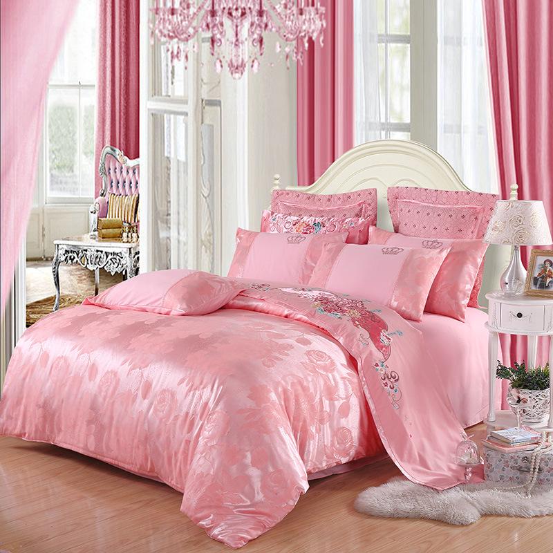 Luxury Jacquard Bedding Set Single Queen King Size Duvet Cover Set Bed Linen Quilt Cover