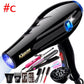 1600W Luxury Commercial Hair Dryer Set Negative Ion Hair Protection Hot/cold Hair Dryer for Home Hair Salon