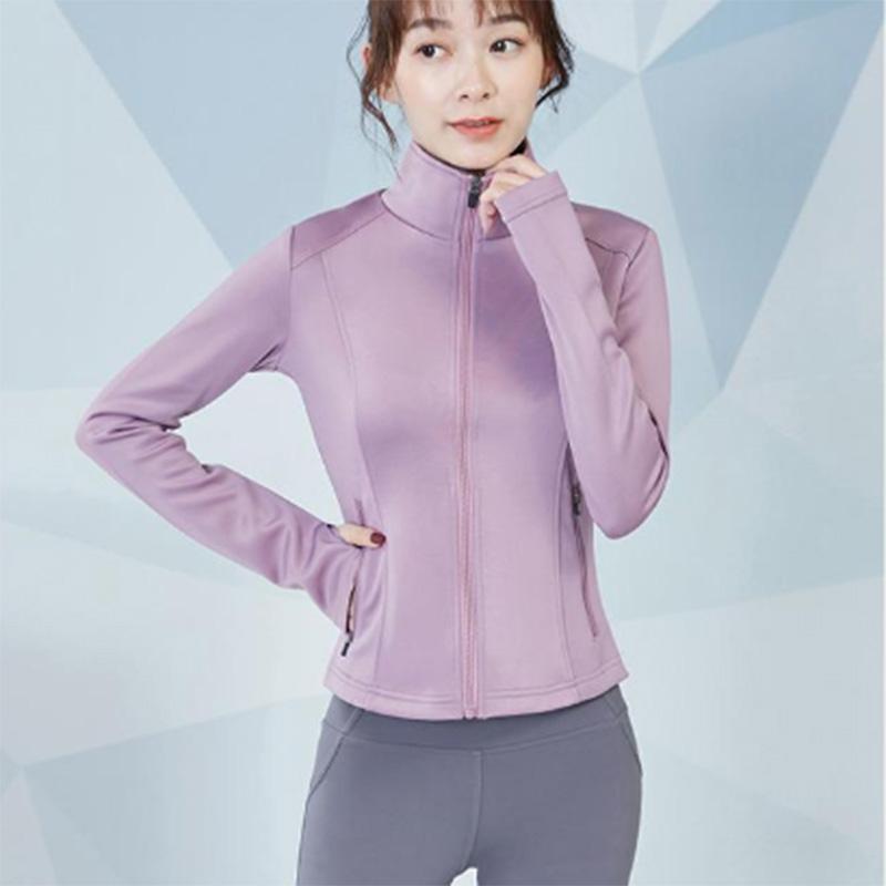 Yoga Tops Women's Running Quick-drying Training Clothes Zipper Jacket Gym Sports Tights Autumn and Winter Fitness Clothes