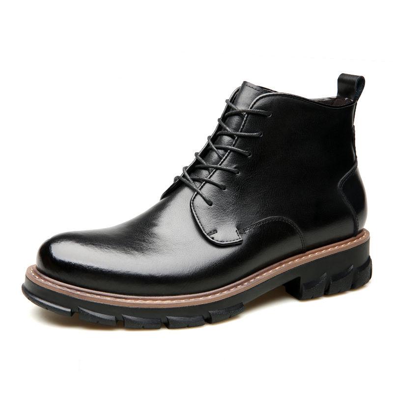 Martin Boots Men's British Style Retro High-top Shoes Autumn Men's Leather Shoes Casual Shoes