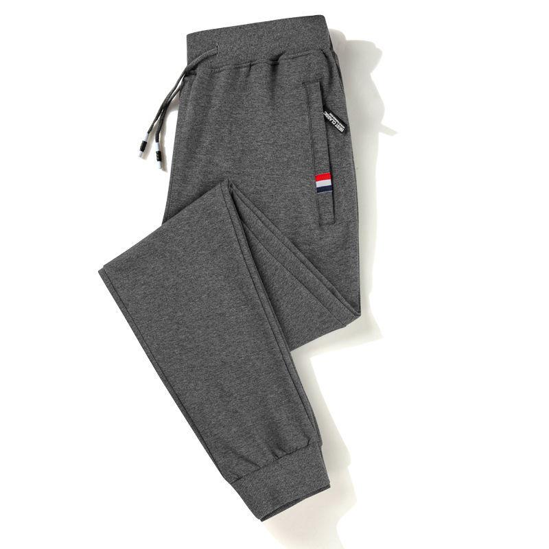 Spring and Autumn Pure Cotton Sweatpants Men's Thin Casual Pants Loose Trousers