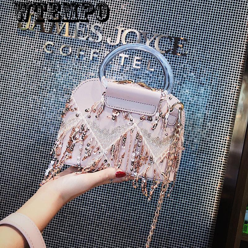 Fashion Women's Bag Summer Shoulder Bag Messenger Bag Chain Bag Trend Wild Tassels Casual Bag
