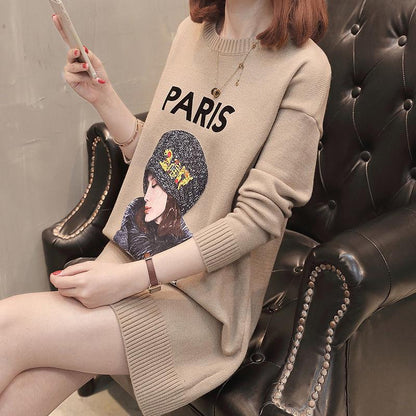Pullover fashion women buckle braid front cardigan Short Loose Autumn and Winter Knitting Bottoming