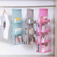 6 Pockets Bag Storage Bag Cloth Bag Thickening Purse Storage Dust Bag Hanging Wall Shelf Household Bag Finishing Collapsible Wardrobe Storage Handbag