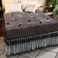 Flannel Lace Bed Skirt One-piece Large Bed Sheet Thickened Simmons Protective Cover