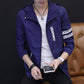Men's Jacket Male Bomber Jacket Men Casual Baseball Collar Fashion Jacket Smooth Jacket Streetwear