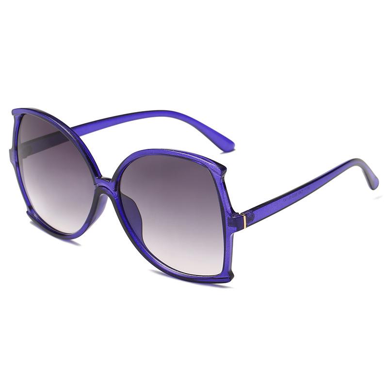 WTEMPO Retro Fishtail Sunglasses Ladies Street Shooting Face Artifact Sequins