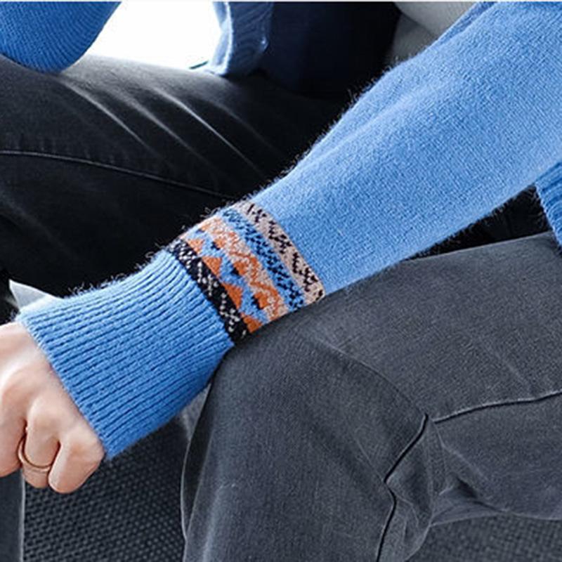 Autumn and Winter Style Korean Loose Knitted Cardigan Button Long-sleeved Sweater Fashion Coat Women