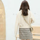 Knit Sweater Jacket Women's Literature and Art Retro Single-breasted Lapel Sweater Sweet and Light Ripe Wind Gentle Apricot Top Sweater