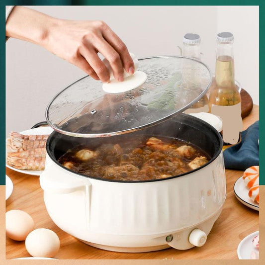 1000W Heat Pot Set Electric Steamer Non-stick Pot Electric Boiler Wok Kitchen Supplies for Family