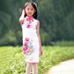 Children Dress Children's Tang Suit Girls Summer Thin Dress Cheongsam Printed Floral Cheongsam Chinese Style Sleeveless Dress