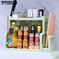 Home Double Layers Kitchen Organizer Rack Spice Rack  Storage Holders Racks