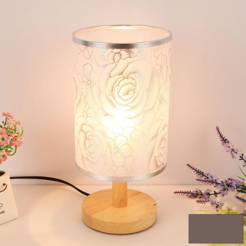Nordic Creative Solid Wood Bedroom Bedside Simple Modern Creative Decoration Night Light Warm Light Table Lamp Bedside Lamp