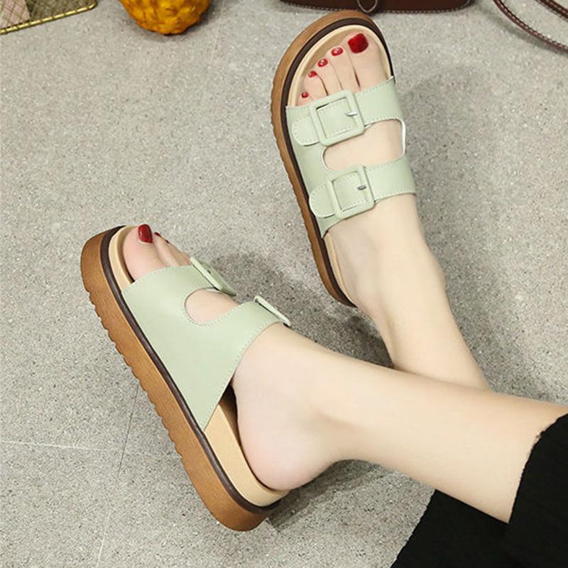 Slippers Women’s Summer Wear Fashion Casual Slippers Beach Flat Non-slip Soft-soled Slippers Lightweight Thick-soled