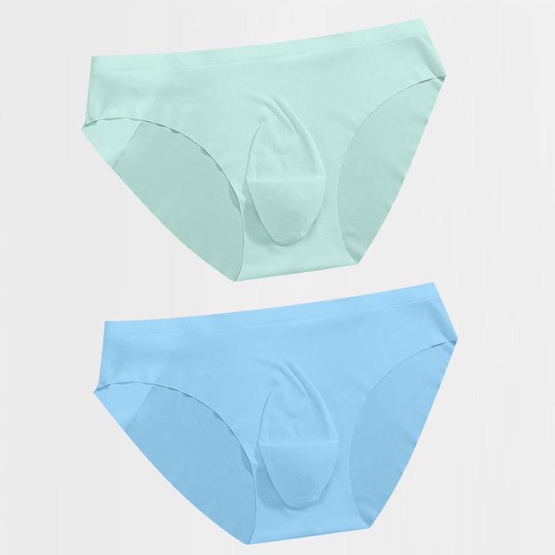 Men's Underwear Triangle Shorts Ice Silk Transparent Ultra-thin Summer Breathable Shorts