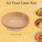 Air Fryer Disposable Paper Liner, Air Fryer Liners, Natural Parchment Paper Non-Stick Air Fryer Liners Cooking Paper(free Oil Brush)