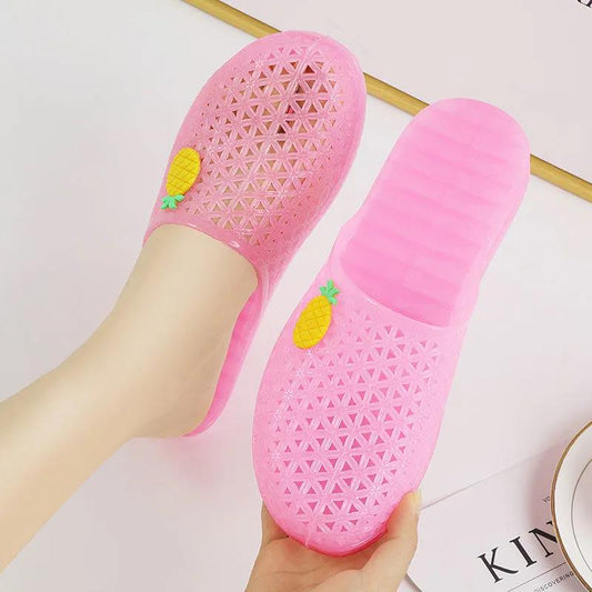 Women's Plastic Slippers for Summer Outer Wear Non-slip Wear-resistant Slippers