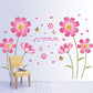 [Wall sticker] PVC orange flowers butterfly leaf wall stickers for kids rooms living room bathroom k