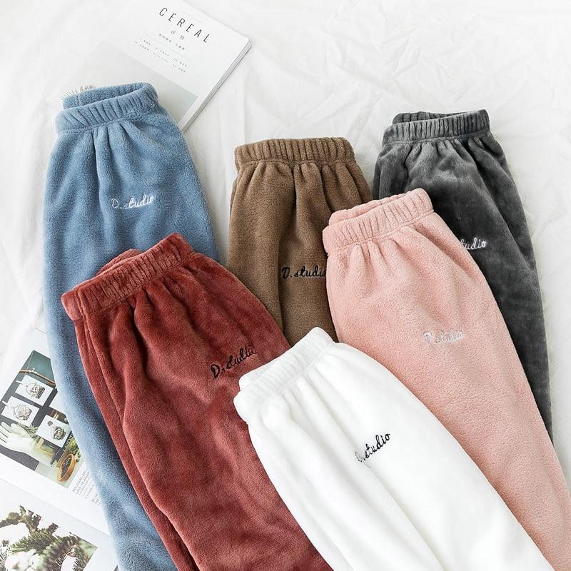 Women's Pajama Tops Warm Flannel Pajamas Sleepwear Home Wear Thick Winter Velvet Female Plush Pajamas Sweatshirt Hoodies