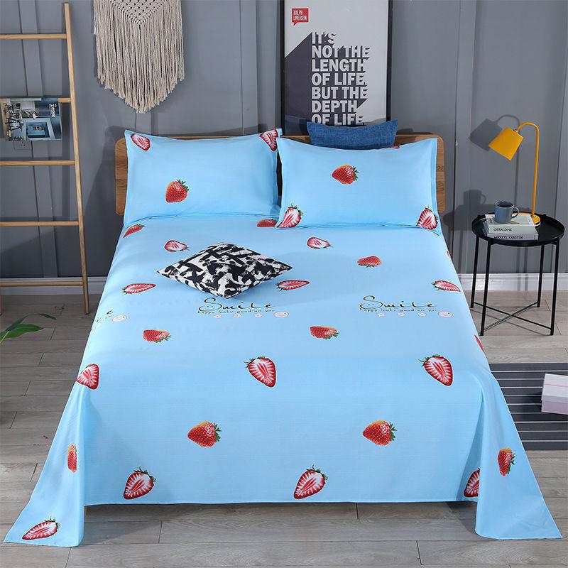 Bedding Cotton Sheets One Piece Two Pieces Pillowcase  Thickened Encryption Single Bed Double Bed Refreshing Skin-friendly and Washable