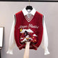 Knitted Vest Women's Spring and Autumn Style Western Style Trendy Outerwear Sweater