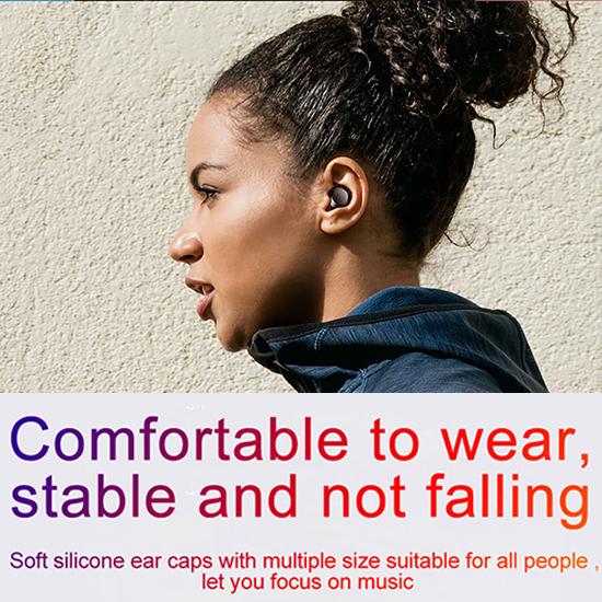 Stereophony TWS Bluetooth 5.0 Wireless Earphone LED Display 2000mAh Power Bank Touch Control Headset