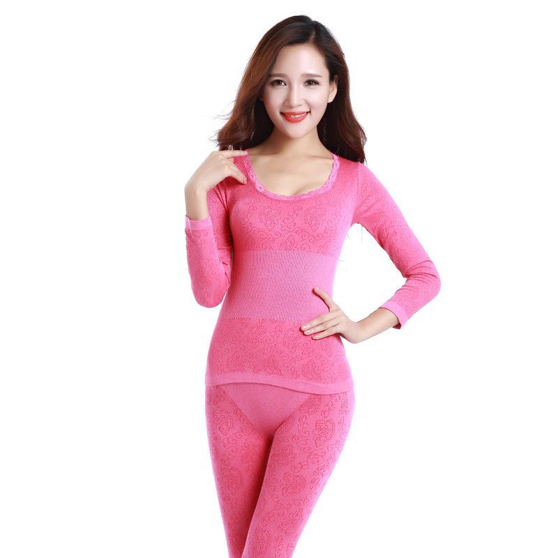 Winter Women's Thermal Underwear Home Pajamas Waist Slimming Body Autumn Clothes Long Pants