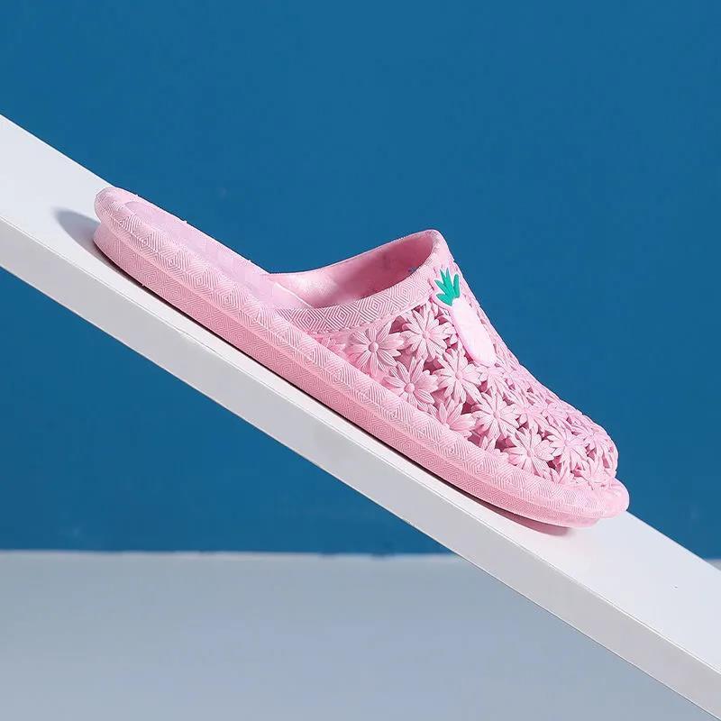 Women's Anti-Slip Indoor Slippers Summer Soft Bottom Outer Wear Casual Blue Beach Sandals