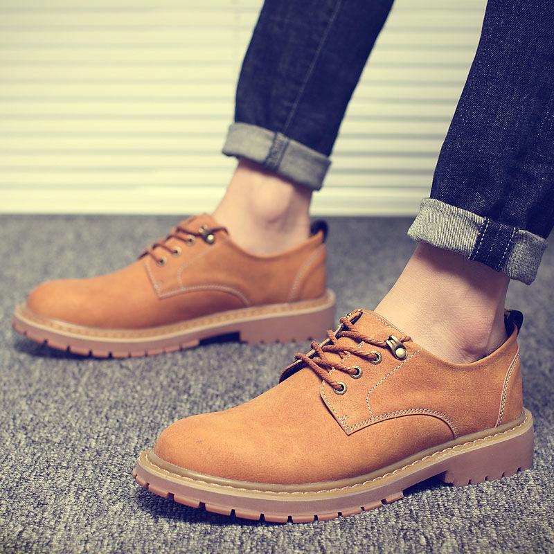 Martin Boots Low To Help Big Shoes Men's Shoes Tooling Shoes Thick Bottom Casual Sports Men's Boots