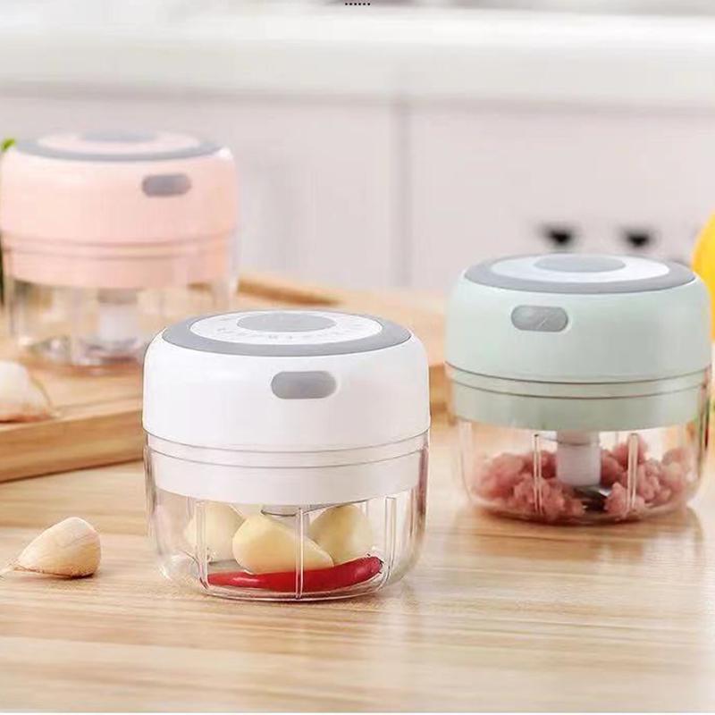 Multi-function Vegetable Grinder Wireless Press Machine Garlic Masher USB Charging Electric