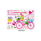[Wall sticker] bonsai bike wall stickers for kids rooms baby nursery girls bedroom decorations wall