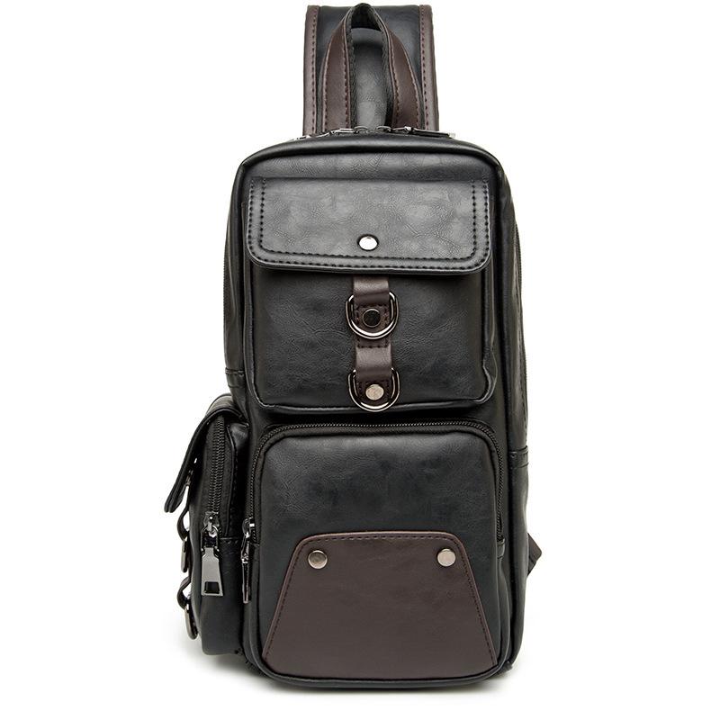 Chest Bag Men's Large-capacity Multi-layer Pocket Outdoor Riding Sports Shoulder Messenger Bag