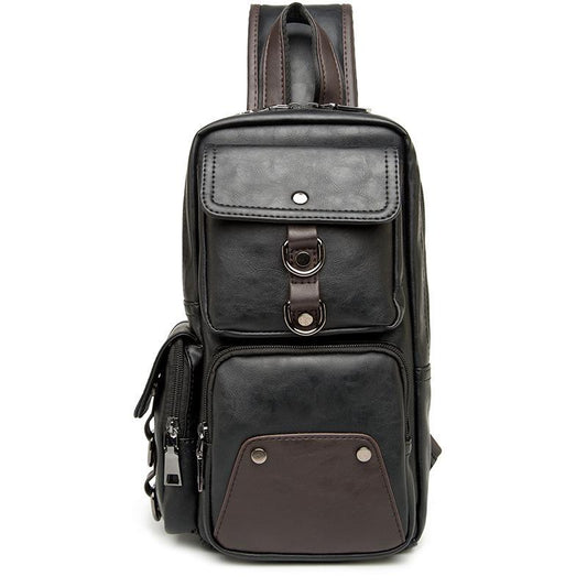 Chest Bag Men's Large-capacity Multi-layer Pocket Outdoor Riding Sports Shoulder Messenger Bag