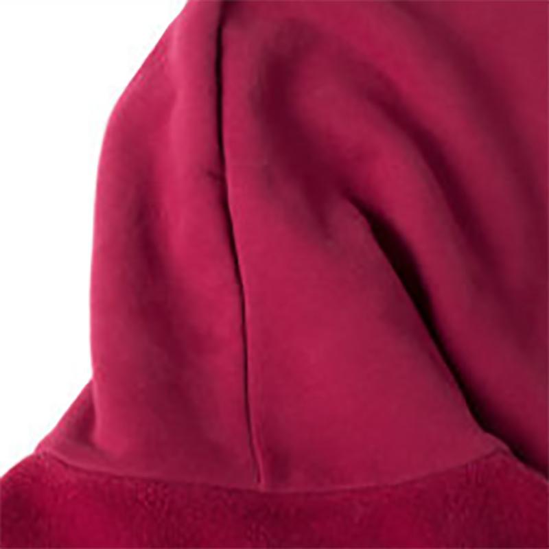 Pure Cotton Plus Velvet Thick Loose Solid Color Youth Sweater Hooded Sweater Men's Autumn and Winter Models