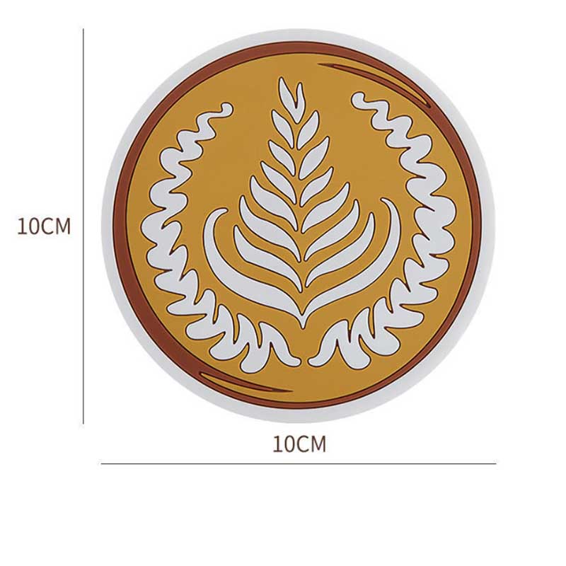 4 Packs of Nordic Coffee Pad Creative Insulation Pad Coaster Restaurant Simple Thickened Coaster