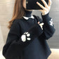 Winter Women's Turtleneck Sweater Women Plus Velvet Thick Loose Bottoming Shirt Autumn and Winter Wear All-match