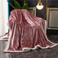 Pure Color Thick Milk Fleece Blanket Quilt Coral Fleece Autumn and Winter Flannel Blanket Plus Fleece Quilt Nap Blanket