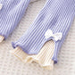 Girls' Leggings Elastic Pants Versatile Long Pants Contrast Color Lady Sweet Spring and Autumn Pants Inside and Outside