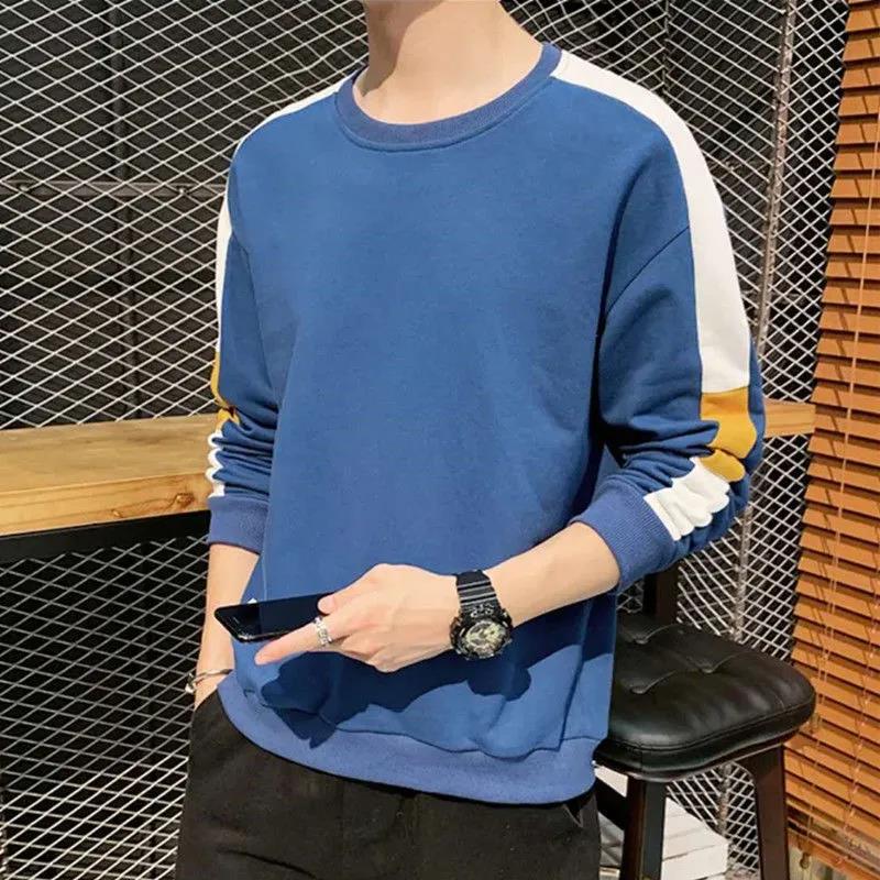 Sweater Men's Winter Warm and Comfortable Top Casual Round Neck Long-sleeved T-shirt Pullover Bottoming Shirt