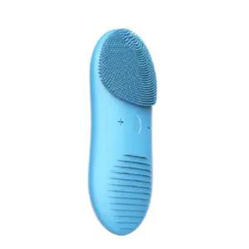 Facial Washing Instrument Ultrasonic Facial Cleansing Instrument Electric Blackheads and Acne Silicone Wireless Charging Waterproof